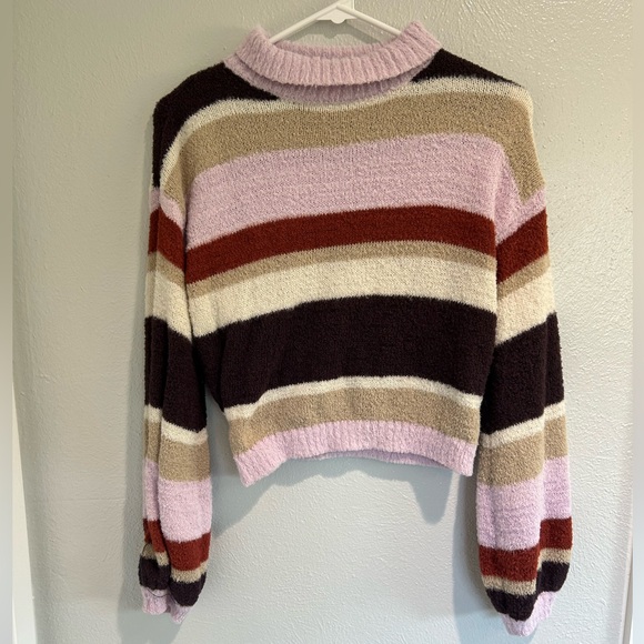 Louna Multi Striped High Neck Sweater - Picture 3 of 4